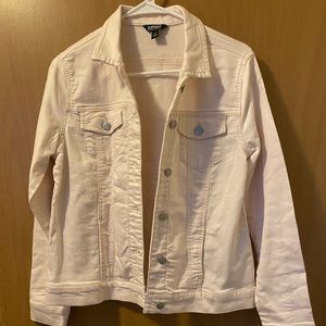 Cream denim jacket